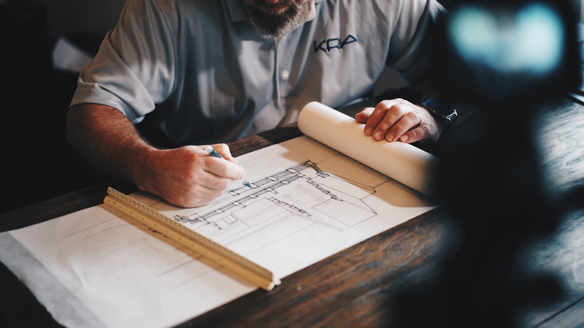 Interior design and construction in progress
